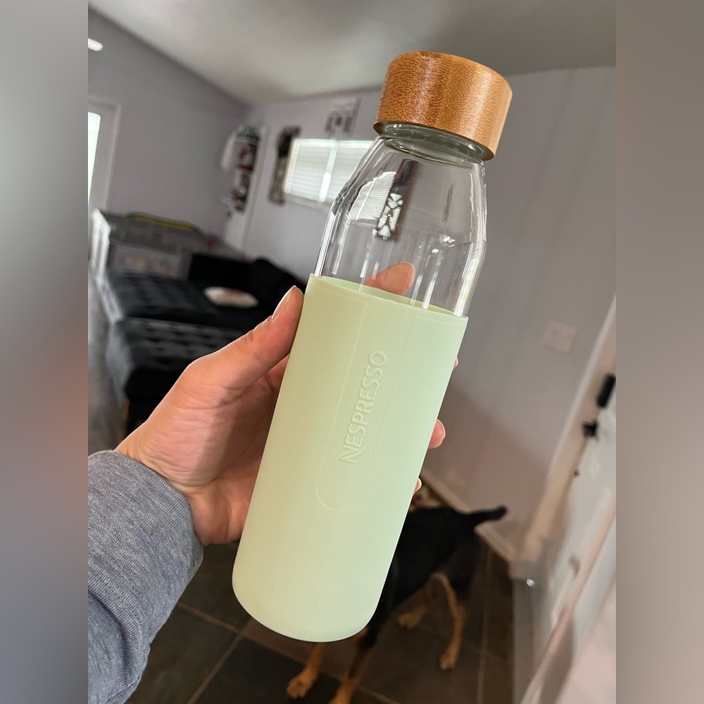 Nespresso Reusable Glass water bottle